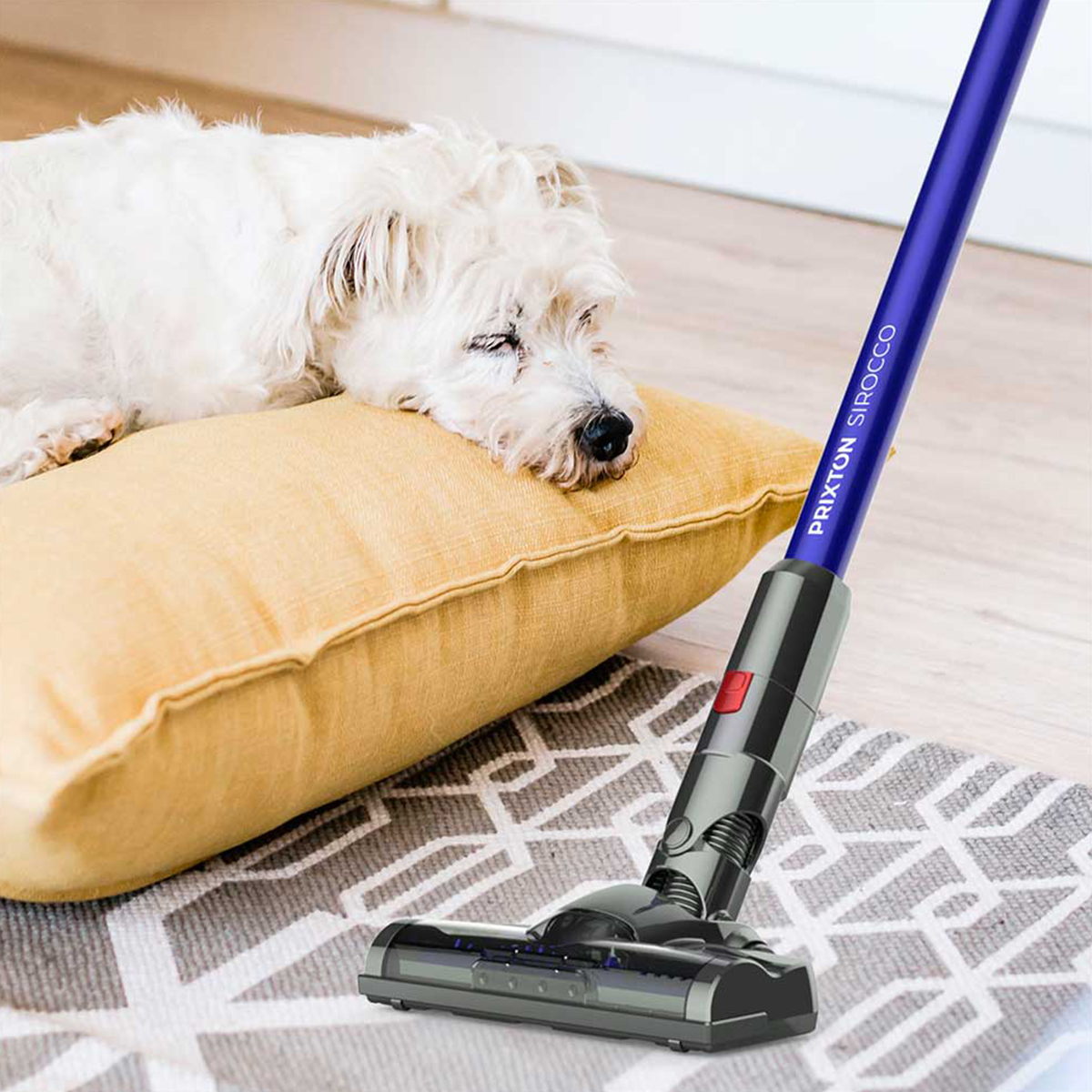 Aspirador inalámbrico Sirocco PRIXTON ideal para aspirar el pelo de las mascotas