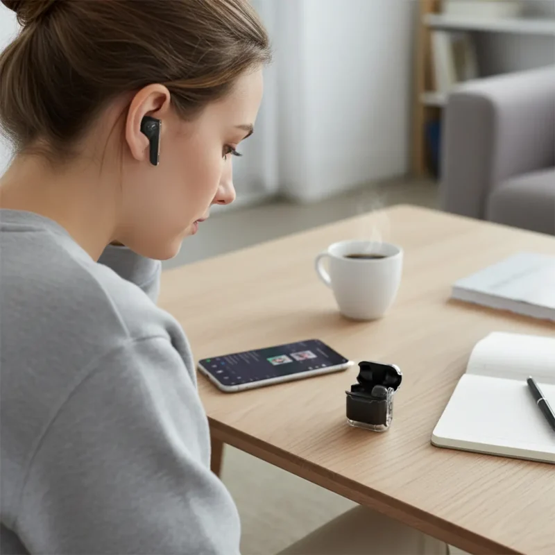 Earbuds ENC calidad sonido Hi-Fi Negro | TWS162 - Imagen 7