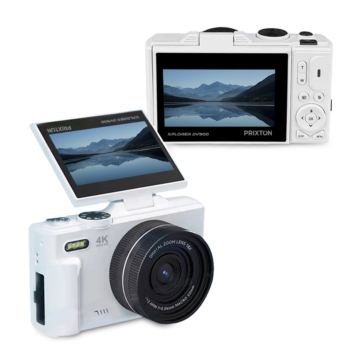 Cámara Digital blanca 4K | Xplorer DV900 - Imagen 7