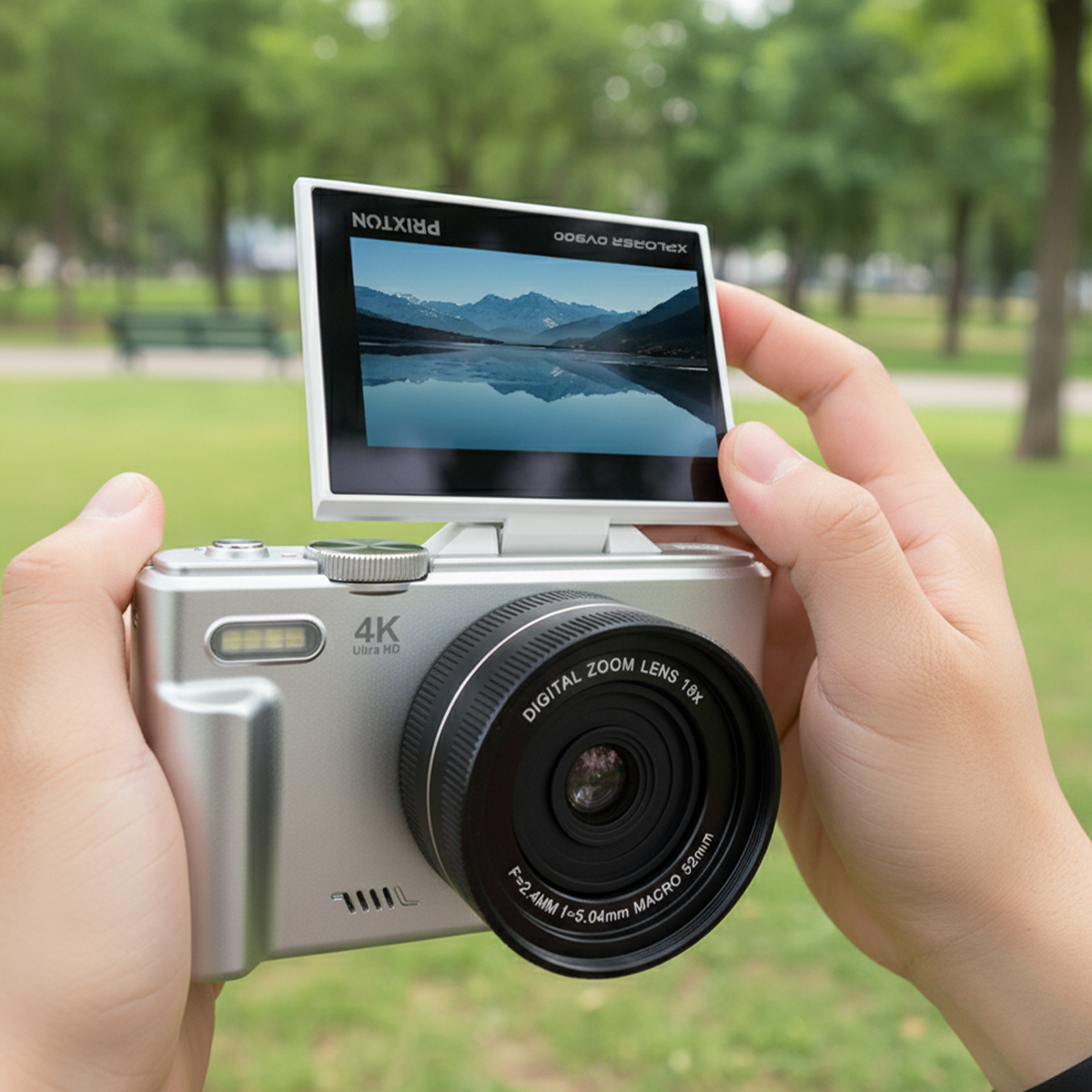 Cámara Digital plateada 4K | Xplorer DV900 - Imagen 6